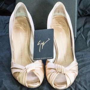 Giuseppe Zanotti Pink Stacked Wooden Heels